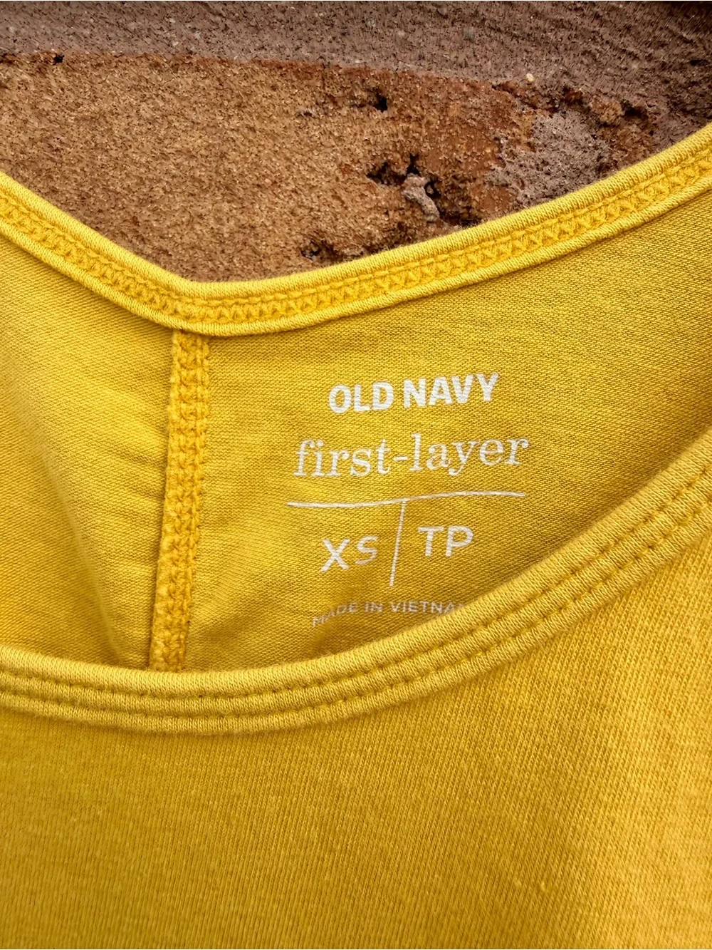 10/$25 • Old Navy First Layer Mellow Yellow Cotton Tank - Picture 3 of 3